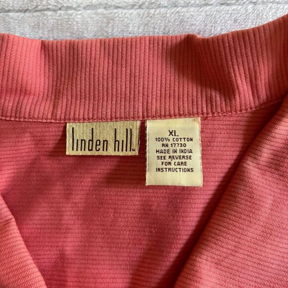 Size XL Linden Hill Coral Floral Embroidered Button Down Jacket - Picture 4 of 7